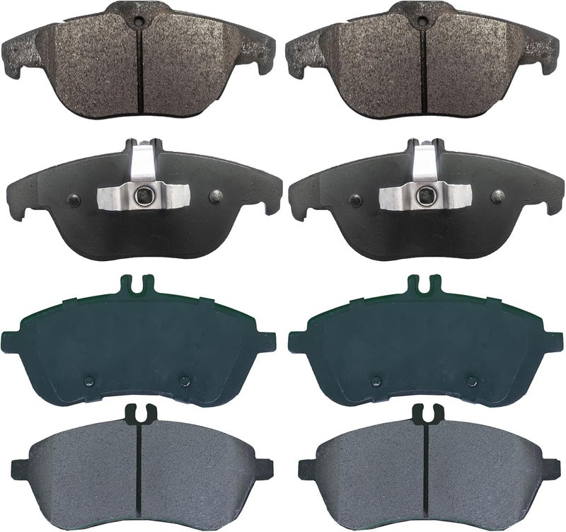 EXPPOWER Front And Rear Ceramic Brake Pads Set For Mercedes-Benz C300 2008 2009-2012 - Image 1
